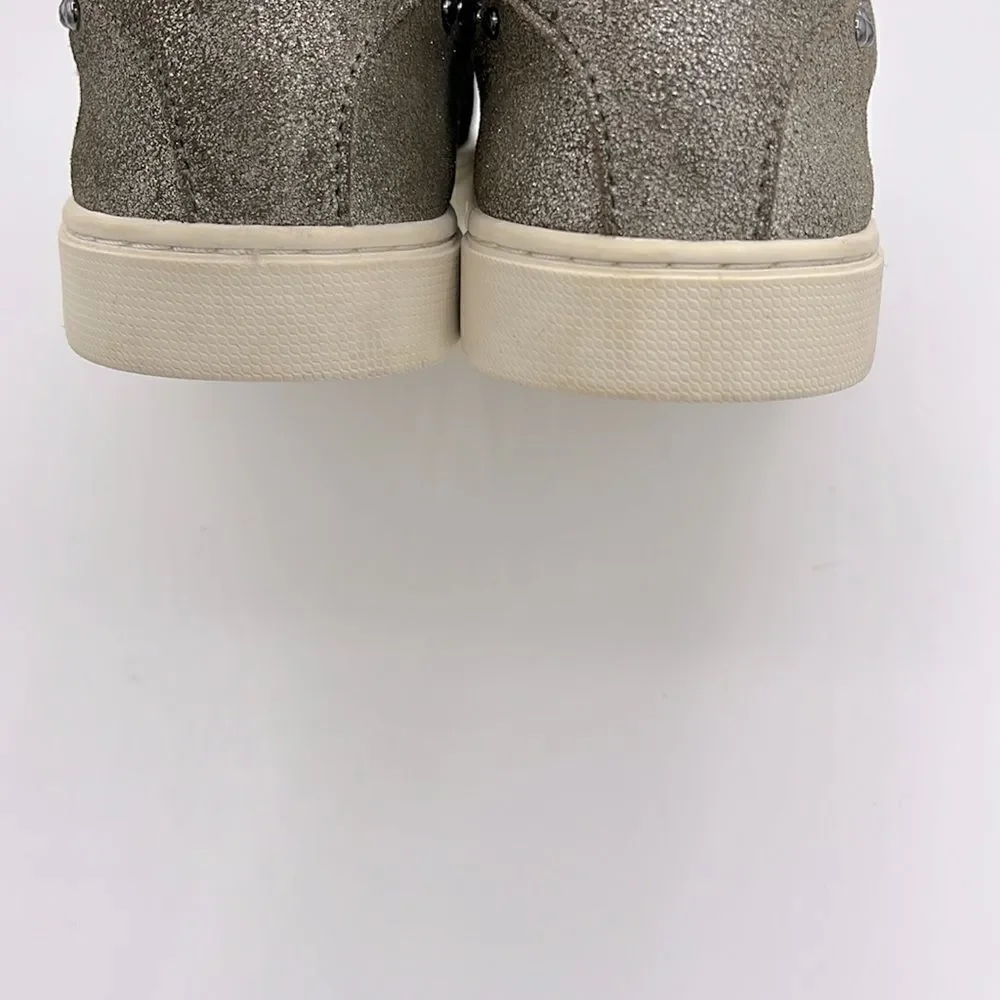 Frye & Co Victoria moto stud leather zip front sneaker
